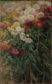 Chrysanthèmes dans le jardin à Petit-Gennevilliers - Gustave Caillebotte — Ansicht des Kunstwerks