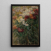 Chrysanthèmes dans le jardin à Petit-Gennevilliers - Gustave Caillebotte — gerahmtes Bild an der Wand