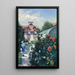 Dahlias im Garten in Petit-Gennevilliers - Gustave Caillebotte — gerahmtes Bild an der Wand