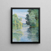 Le Petit bras de la Seine à Argenteuil - Gustave Caillebotte — gerahmtes Bild an der Wand