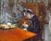 Mademoiselle Boissière tricotant - Gustave Caillebotte — Ansicht des Kunstwerks
