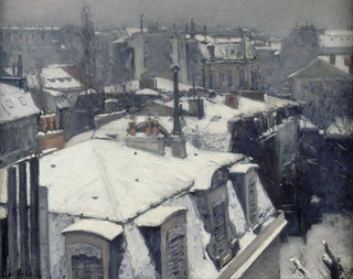 Dächer unter Schnee - Gustave Caillebotte — Ansicht des Kunstwerks