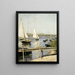 Segelboote in Argenteuil - Gustave Caillebotte — gerahmtes Bild an der Wand