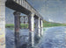 Die Seine und die Eisenbahnbrücke in Argenteuil - Gustave Caillebotte — Ansicht des Kunstwerks