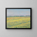 Das Plateau von Gennevilliers mit gelben Feldern - Gustave Caillebotte — gerahmtes Bild an der Wand