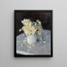 Rosen Gelb in einer Vase - Gustave Caillebotte — gerahmtes Bild an der Wand