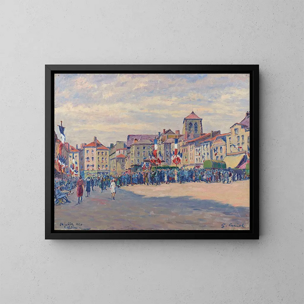 Fête du 14 juillet 1920 à Châlons-sur-Marne - Gustave Cariot — gerahmtes Bild an der Wand
