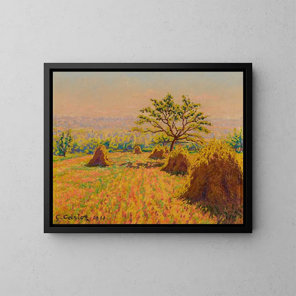 Meules - Gustave Cariot — gerahmtes Bild an der Wand