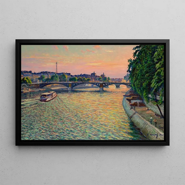 Vue de Paris - Gustave Cariot — gerahmtes Bild an der Wand