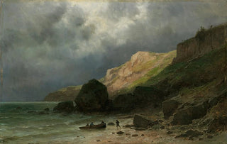 Gustave Castan - Cliff In Dinard Near StMalo Brittany.webp