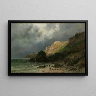 Gustave Castan - Cliff In Dinard Near StMalo Brittany.webp