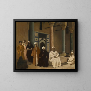 Draußen vor dem Dienstbotenzimmer, Topkapi-Palast, Istanbul - Gustave Cluseret — gerahmtes Bild an der Wand