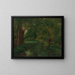 Ein Bach in einer Lichtung - Gustave Courbet — gerahmtes Bild an der Wand