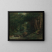 Ein Bach im Wald - Gustave Courbet — gerahmtes Bild an der Wand