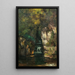 Eine Wasserfall in der Nähe von Ornans - Gustave Courbet — gerahmtes Bild an der Wand