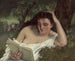 Eine junge Frau liest - Gustave Courbet — Ansicht des Kunstwerks