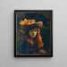 Portrait einer Mädchen - Gustave Courbet — gerahmtes Bild an der Wand