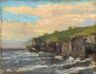 Klippen am Wasserufer - Gustave Courbet — Ansicht des Kunstwerks