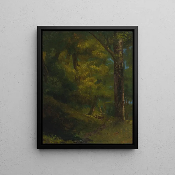 Gustave Courbet - Deux chevreuils dans la fort.webp