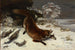 Fuchs im Schnee - Gustave Courbet — Ansicht des Kunstwerks