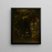 Landschaft ohne Himmel - Gustave Courbet — gerahmtes Bild an der Wand