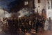 Feuerwehrleute bei einem Brand laufend - Gustave Courbet — Ansicht des Kunstwerks