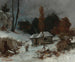 Tragende von Zweigen in einer Schneelandschaft - Gustave Courbet — Ansicht des Kunstwerks