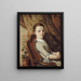 Portrait von Juliette Courbet - Gustave Courbet — gerahmtes Bild an der Wand