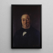 Portrait de Monsieur Corbinaud - Gustave Courbet — gerahmtes Bild an der Wand