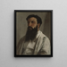 Portrait von Jules Bordet - Gustave Courbet — gerahmtes Bild an der Wand