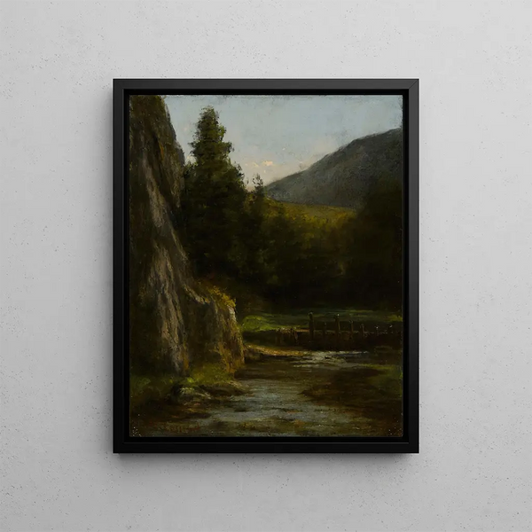 Gustave Courbet - Rochers sapins ruisseau.webp