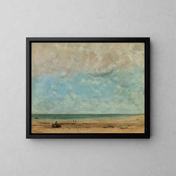 Meereslandschaft - Gustave Courbet — gerahmtes Bild an der Wand