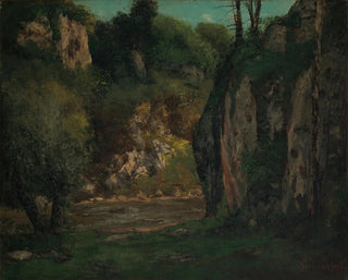 Der versteckte Bach - Gustave Courbet — Ansicht des Kunstwerks