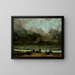 Die Meere - Gustave Courbet — gerahmtes Bild an der Wand