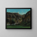 Tal der Loue bei Mouthiers-Haute-Pierre - Gustave Courbet — gerahmtes Bild an der Wand