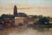 Ansicht von Frankfurt mit der alten Brücke aus Sachsenhausen - Gustave Courbet — Ansicht des Kunstwerks