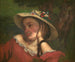 Junge Mädchen am Ufer der Seine, Fragment eines Gemäldes - Gustave Courbet — Ansicht des Kunstwerks