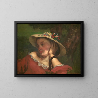Gustave Courbet - Young Ladies On The Bank Of The Seine  Fragment Of A Painting.webp