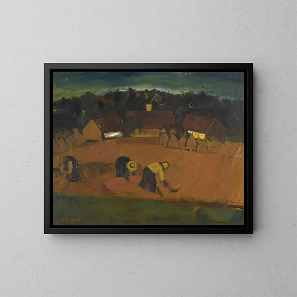 Die Ernte - Gustave De Smet — gerahmtes Bild an der Wand