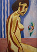Frau nackt mit Blumenstrauß - Gustave De Smet — Ansicht des Kunstwerks