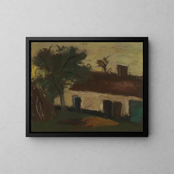 Stall - Gustave De Smet — gerahmtes Bild an der Wand