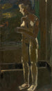 Nackt stehend - Gustave De Smet — gerahmtes Bild an der Wand