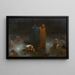Dante und Virgilio im neunten Kreis der Hölle - Gustave Doré — gerahmtes Bild an der Wand