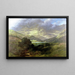 Hochland von Schottland - Gustave Doré — gerahmtes Bild an der Wand