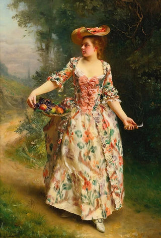 Gustave Jean Jacquet - A Walk In The Park.webp