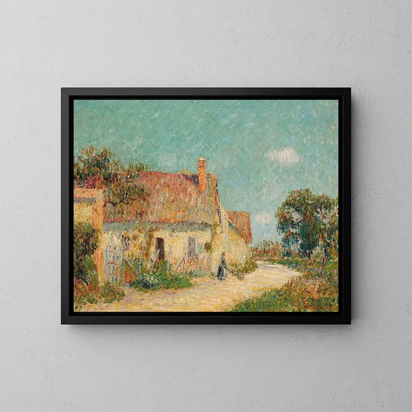 Chaumière en Normandie - Gustave Loiseau — gerahmtes Bild an der Wand