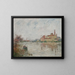 L'Usine am Flussufer - Gustave Loiseau — gerahmtes Bild an der Wand