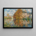 La Maison Cauchois, Ufer der Eure, Herbst - Gustave Loiseau — gerahmtes Bild an der Wand