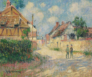 Die Straße von Tournedos - Gustave Loiseau — Ansicht des Kunstwerks