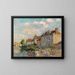Le Quai Saint-Martin, Auxerre - Gustave Loiseau — gerahmtes Bild an der Wand